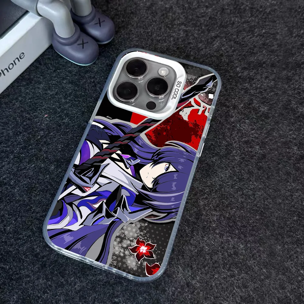 Honkai Star Rail Acheron Mousepad Phone Case IMD Color Silver Shell For IPhone 16 15 14 13 12 Pro Max Plus