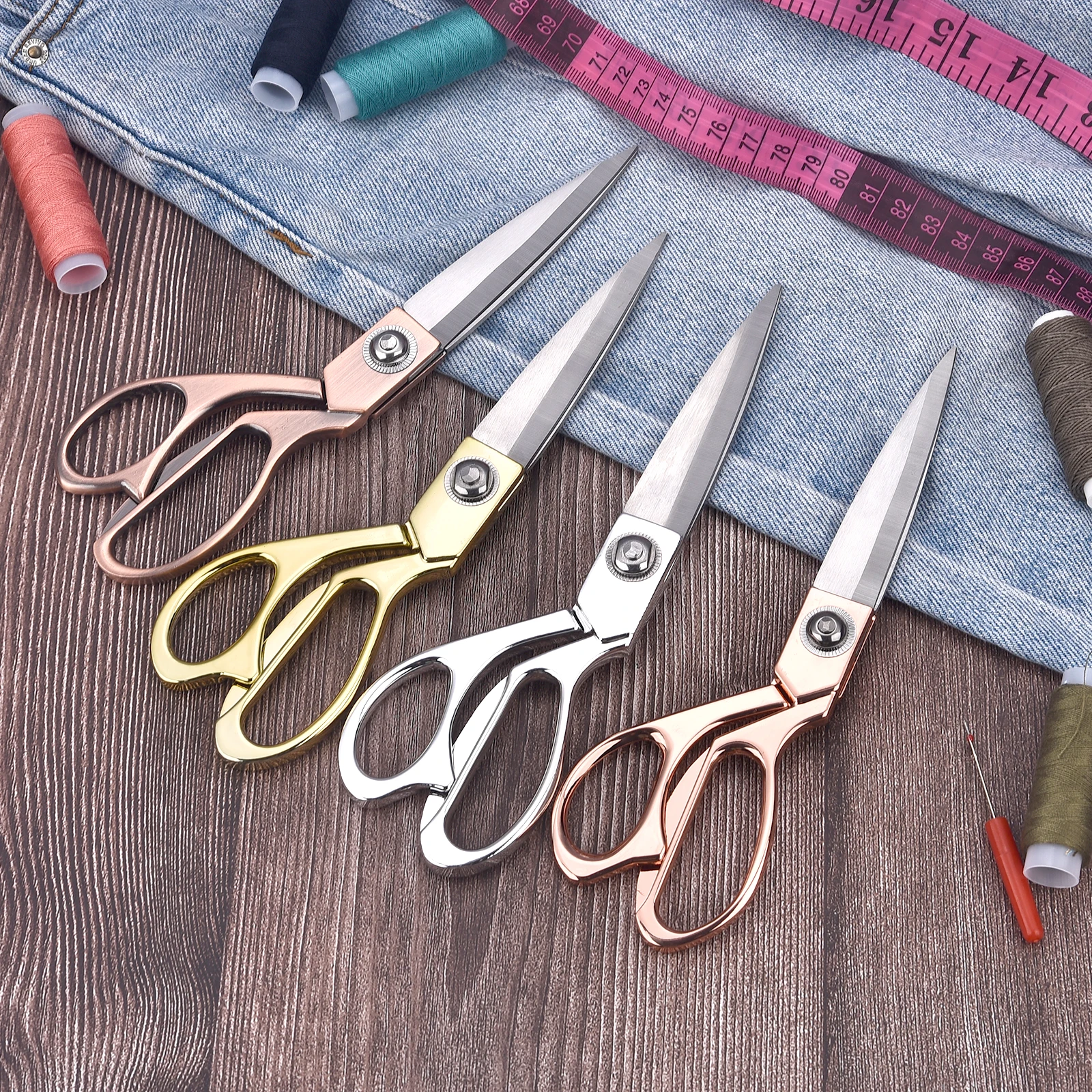 

портновские ножницы, швейные ножницы для ткани 8/9,5/10,5 дюймов, ножницы из нержавеющей стали, швейный инструмент, ножницы для одежды, швейные принадлежности