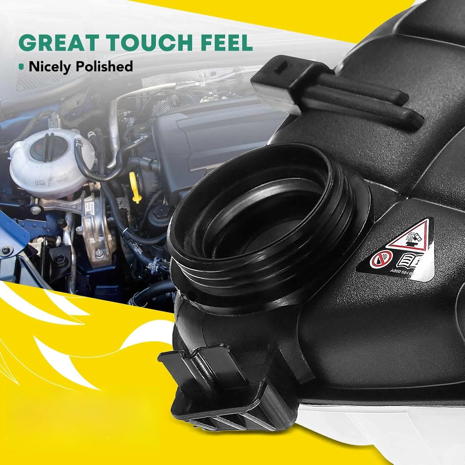 Engine Coolant Recovery Overflow Reservoir Expansion Tank W/O Pressurized Cap & Sensor For Benz W164 ML320 ML350 1645000049 view 3