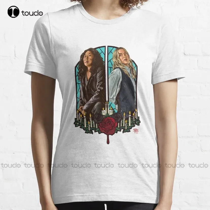 A Rainbow In Beige Boots Killing Eve, Villanelle Classic T-Shirt Beer Shirt Tee T Shirts Digital Printing Breathable Cotton Tee