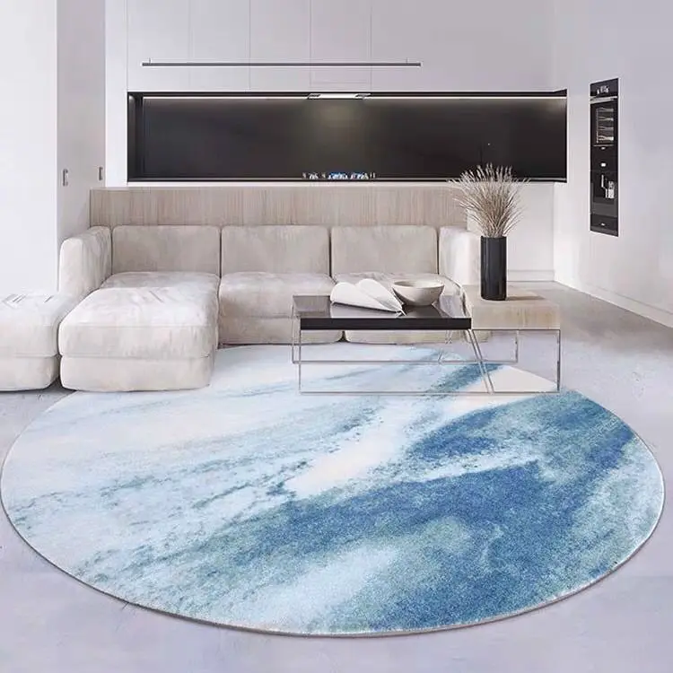Splash Ink Bedroom Decor Round Carpet Fluffy Soft Lounge Rug Modern Simple Carpets for Living Room Washable Luxury Cloakroom Mat