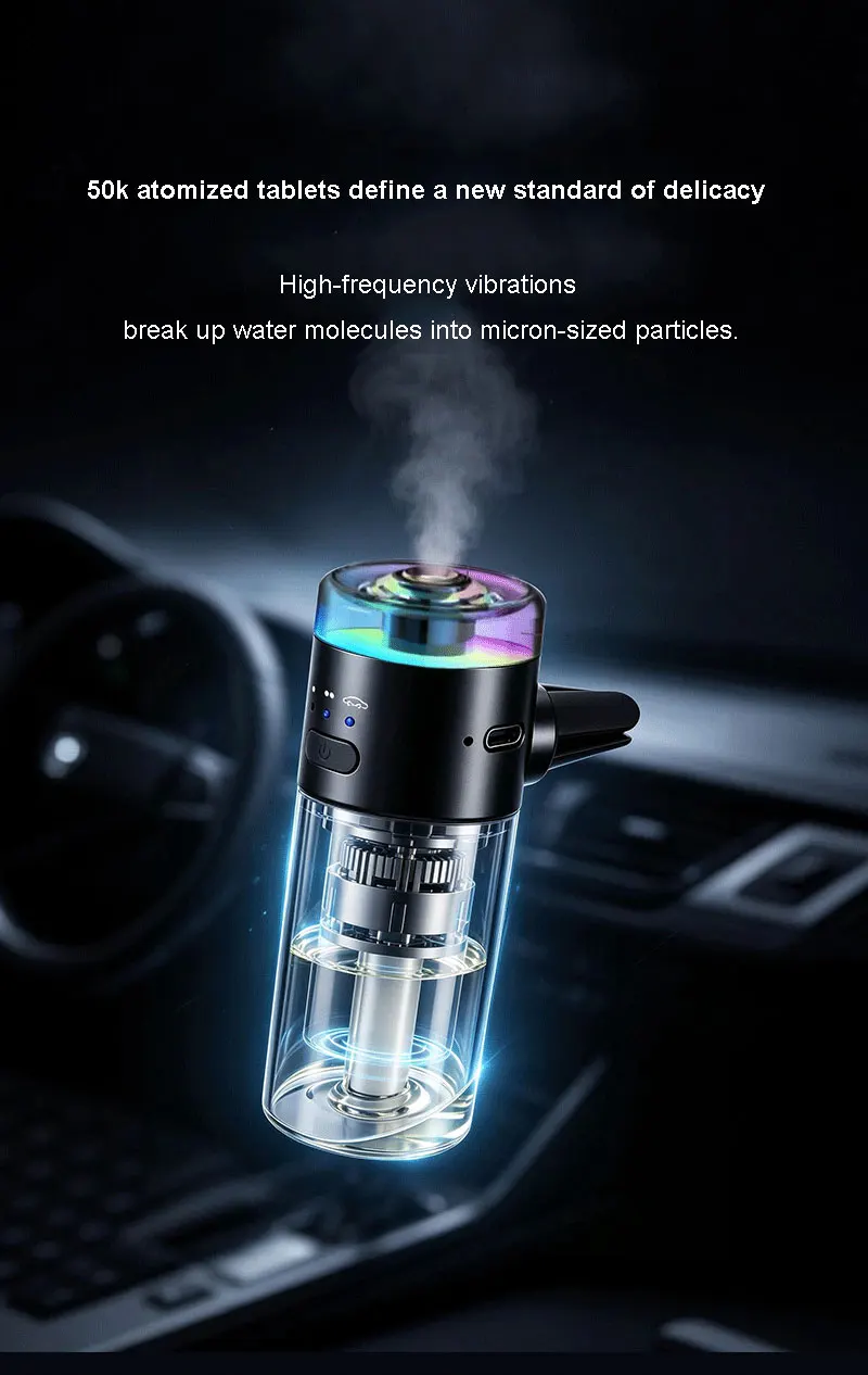 Flavoring For Car Air Vent Outlet Odor Car Air Freshener Spray Air Fresh Room Fragrance Diffuser With Essential Oil Grey Red