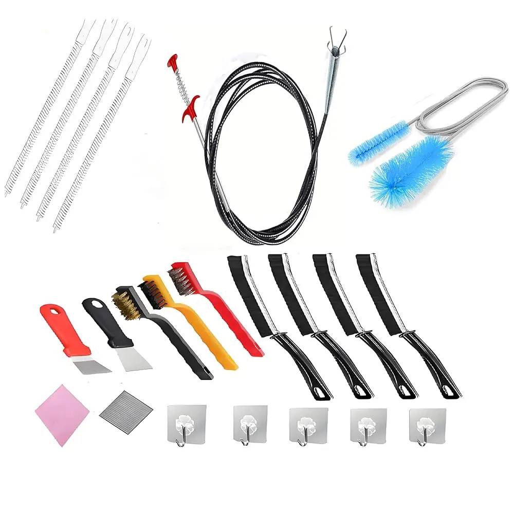 

22pcs Crevice Cleaning Brushes Set,Drain Snake,Pipe Cleaners,Straw Brush,Drain Clog Remover,Toilet Bowl Cleaner,Long Bottle B
