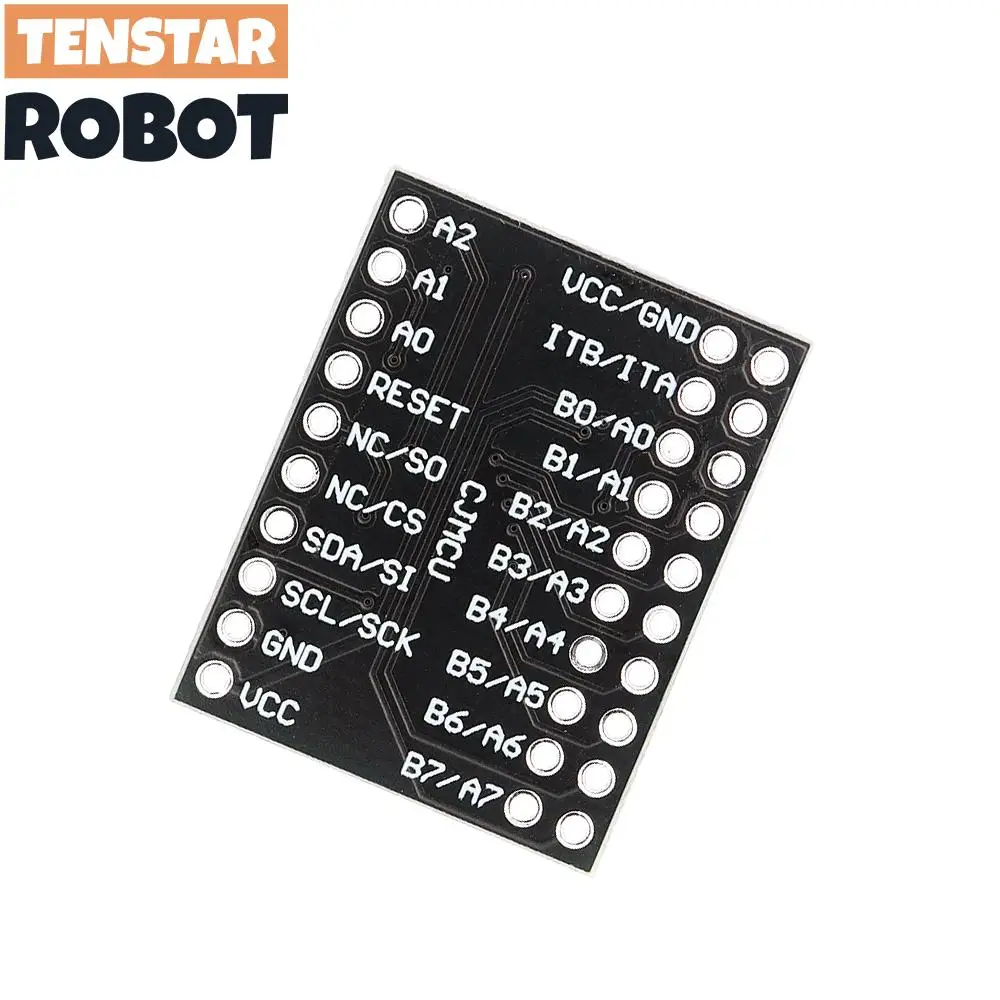 TENSTAR 2 قطعة MCP23017 وحدة الواجهة التسلسلية IIC I2C SPI ثنائي الاتجاه 16 بت I/O المتوسع دبابيس 10 ميجا هرتز وحدة تسلسلية