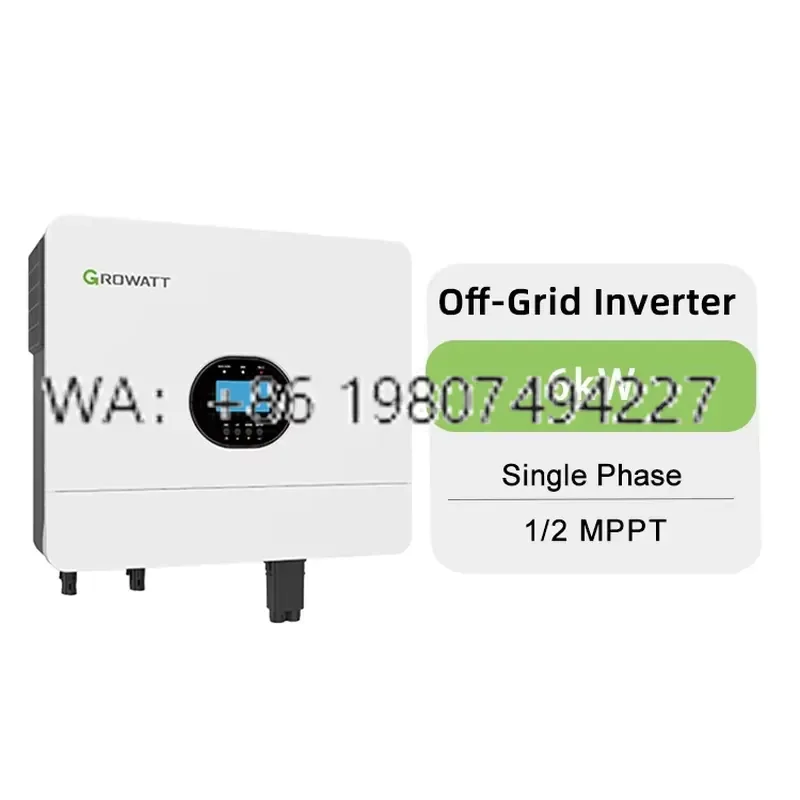 for Growatt SPF 6000 ES Plus Single Phase Off Grid 6000W with Maximum 8000W PV Array Power