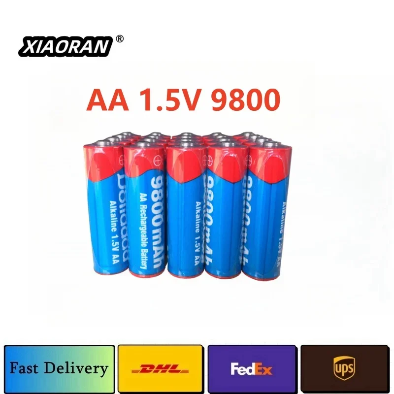 1.5V AA 9800 MAh+1.5V AAA 8800 MAh Alkaline1.5V Rechargeable Battery for Clock Toys Camera Scale flashlight Batteries