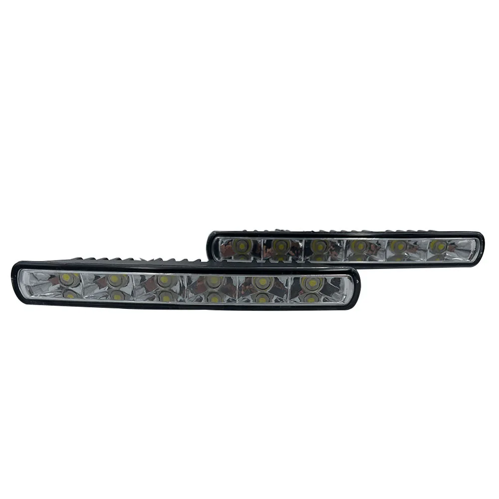 Car Daytime Running Light COB White LED Bar Lamp Universal Model Design A Pair 182X40X22.5mm 6W