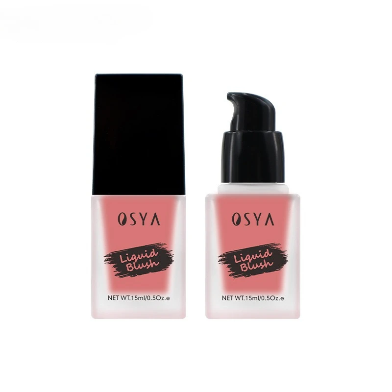 أحمر خدود سائل مخملي خالي من الزيوت المتهوية، لمسة نهائية طبيعية غير لامعة، لون قابل للبناء من أجل لون الخد الصحي يدوم طويلاً