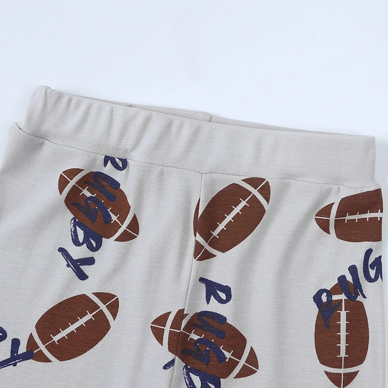 Kinder Kurzarm Anzug Baby Jungen Mädchen Kleidung Bambus Faser Kleidung Sets Voller Druck Nachtwäsche Kostüm Für Kinder – Detail 7