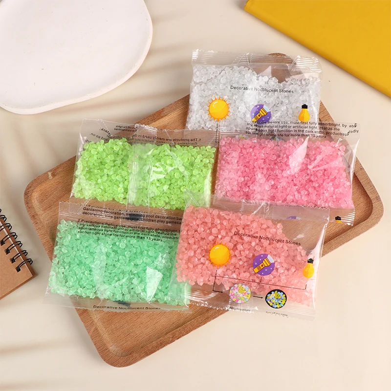 1000 قطعة الرمال المضيئة توهج في الظلام الحصى حجر حديقة المنزل في الهواء الطلق مسار الحديقة الديكور خزان الأسماك حوض السمك ديكور 3-5 مللي متر #3
