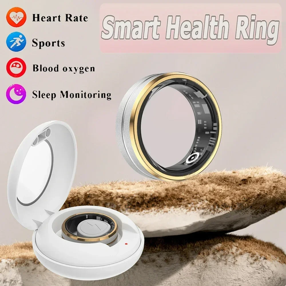 New Multifunctional Healthy Smart Ring, Heart Rate Monitoring Waterproof Blood Oxygen Sleep Sport Digital Ring For Men Women