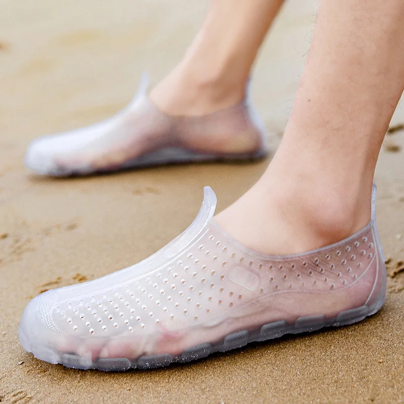 

Men's Beach Quick-Drying Shoes, Outdoor Wading Shoes, Transparent Drainage , River Tracing , Swimming ,Rain Boots