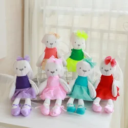1pc 42cm cute rabbit wear cloth with dress plush toy stuffed soft animal dolls Ballet rabbit for baby kids birthday gift