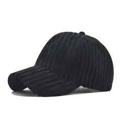 New Autumn Winter Adjustable Plain Color Corduroy Baseball Caps Dad Hats