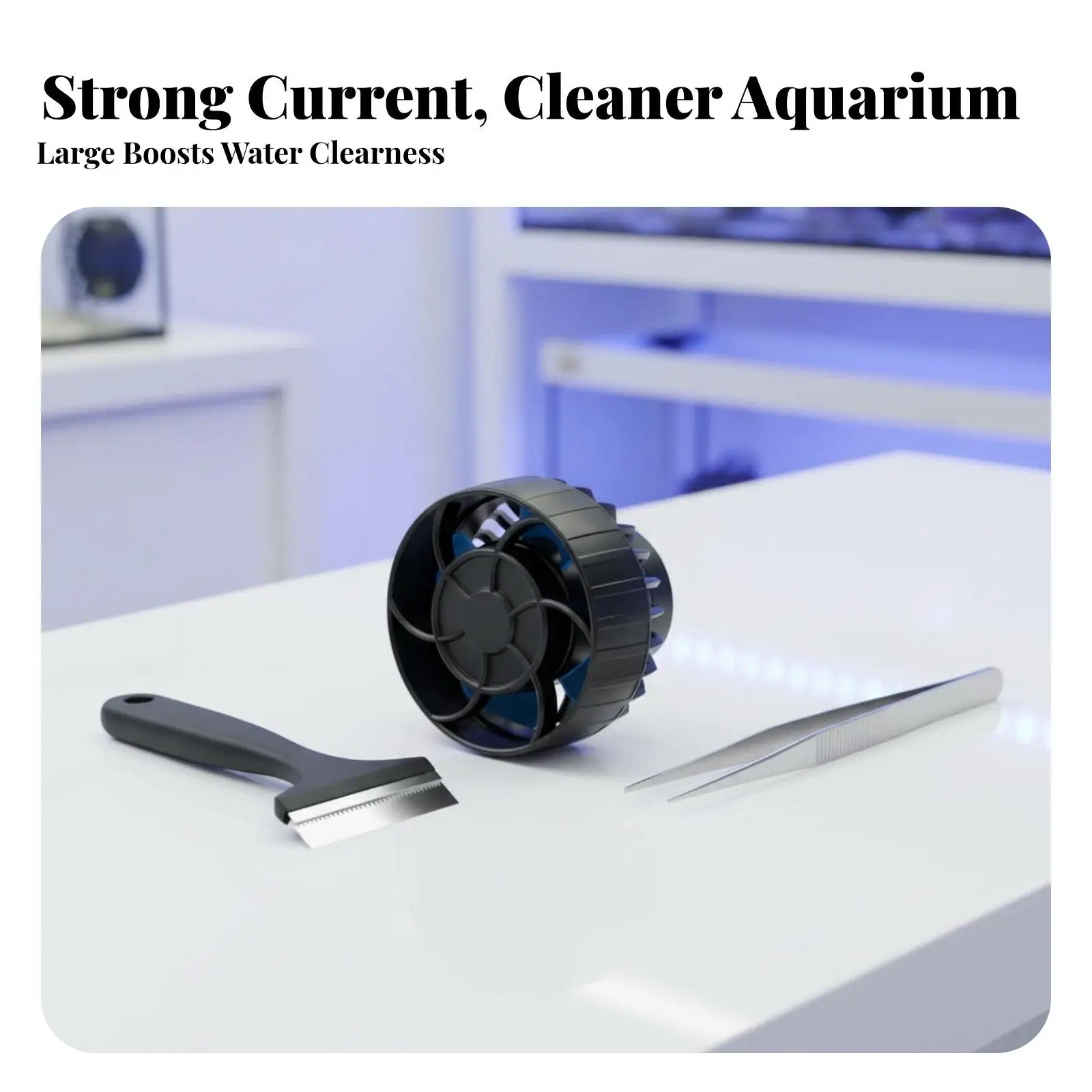 Aquarium Flow Pump Wave Maker for Saltwater Tank Submersible Circulation Pump Quiet Marine Accessory