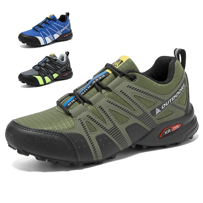 

Men‘s Waterproof Hiking Shoes Outdoor Wading Trainers Lace-up Climbing Shoes Trekking Sneakers Anti-slip Hunting Tactical Shoes