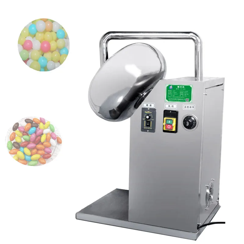 Electric Peanut Sugar Coater Machine Stainless Steel Chocolate Coating Polishing Machine