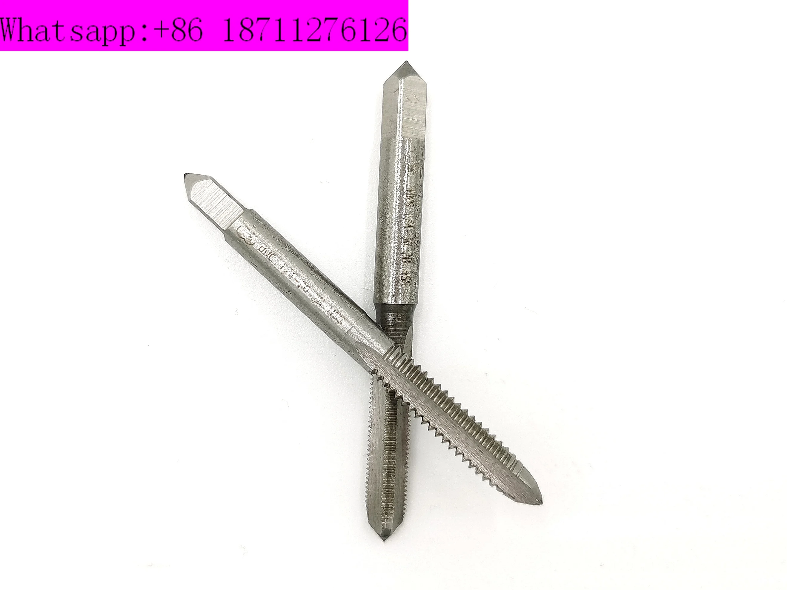 Two-turn US machine taps Tap 1/4 quarter 20 24 28 32 36 40 positive and reverse wire