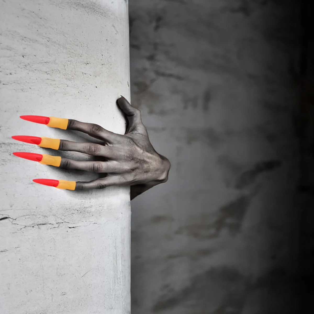 

3 Sets Fake Finger Cot Fingernail Props Cots Nails for Halloween Zombie Fingers