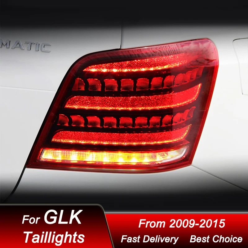 

Car Tail Lights For Mercedes-Benz GLK GLK260 GLK300 2009-2015 Maybach style full LED Dynamic Turn Signal LightTail Lamp Assembly