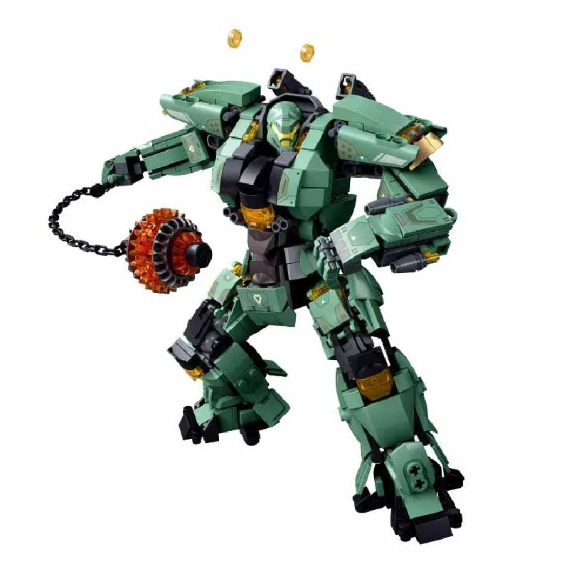 Destroying Ashes Guerrilla Super Mecha Robot Series Classic Movie Mech Warrior Model Building Blocks Bricks B1153 Ring 542PCS