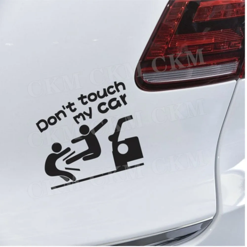 Don't Touch My Car Car Sticker Creative Funny Personalized Car Decoration Stickers Car Window Accessories Car Body Kits