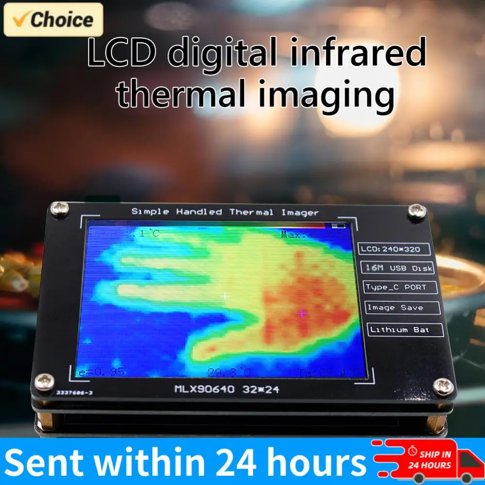 

MLX90640 Temperature Measurement Sensor Lightweight Multifunctional Infrared Sensors USB Charging for Industrial Components