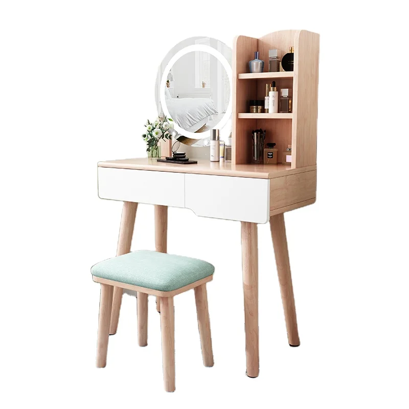 Modern Style Bedroom Furniture With Light vanity dresser and mirrors