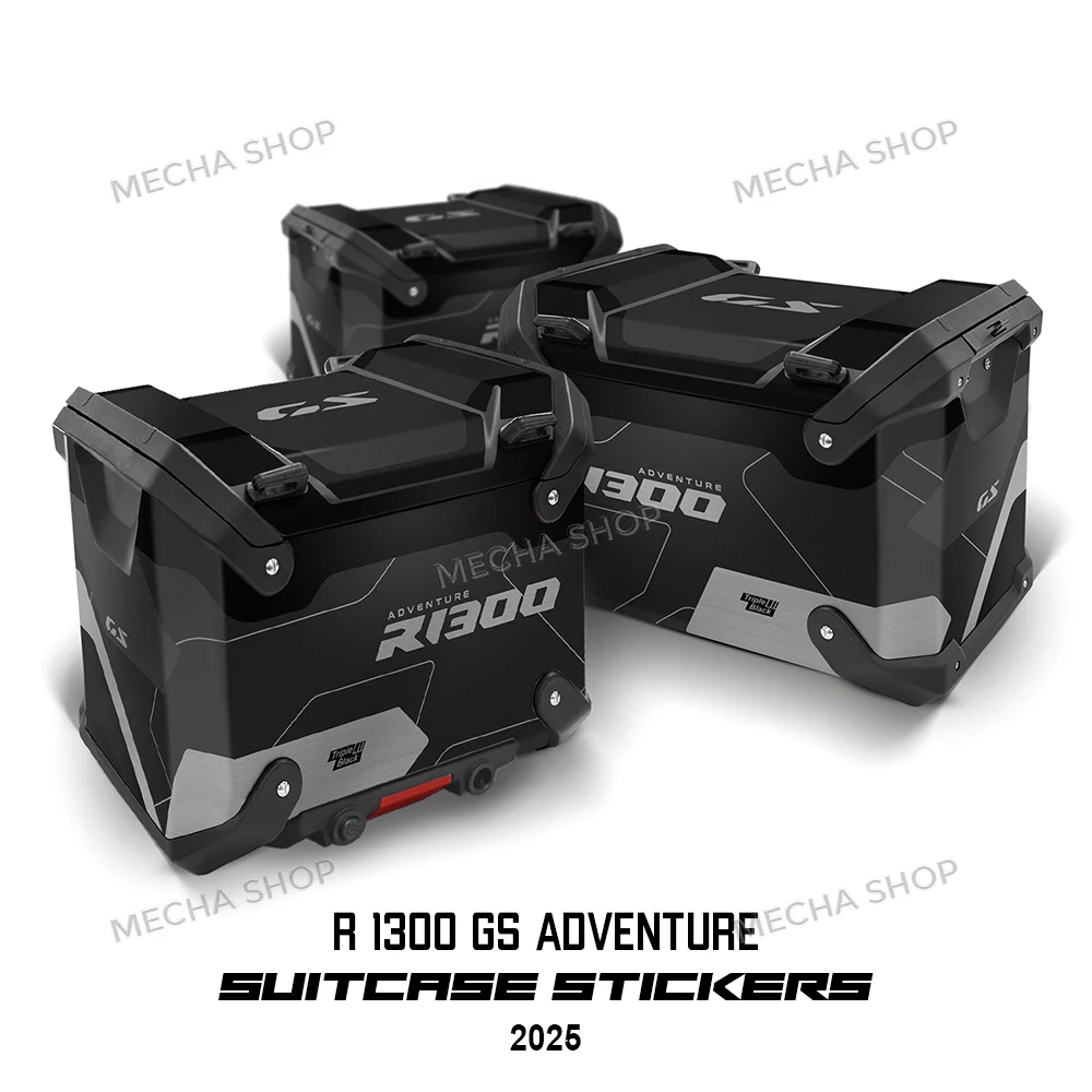 

For R1300GSA R1300 ADV GSA Adventure Luggage carrier Trunk Luggage Panniers Aluminium Stickers