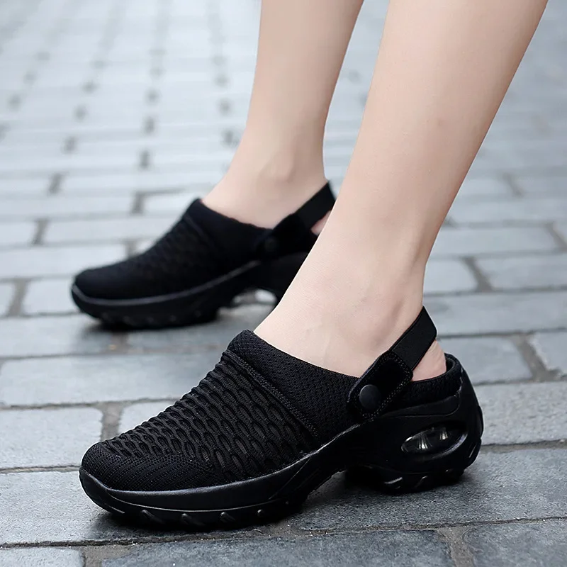 Women Shoes Increase Cushion Sandals Platform Sandal for Women Breathable Mesh Outdoor Walking Slippers Sandalias Mujer 2022