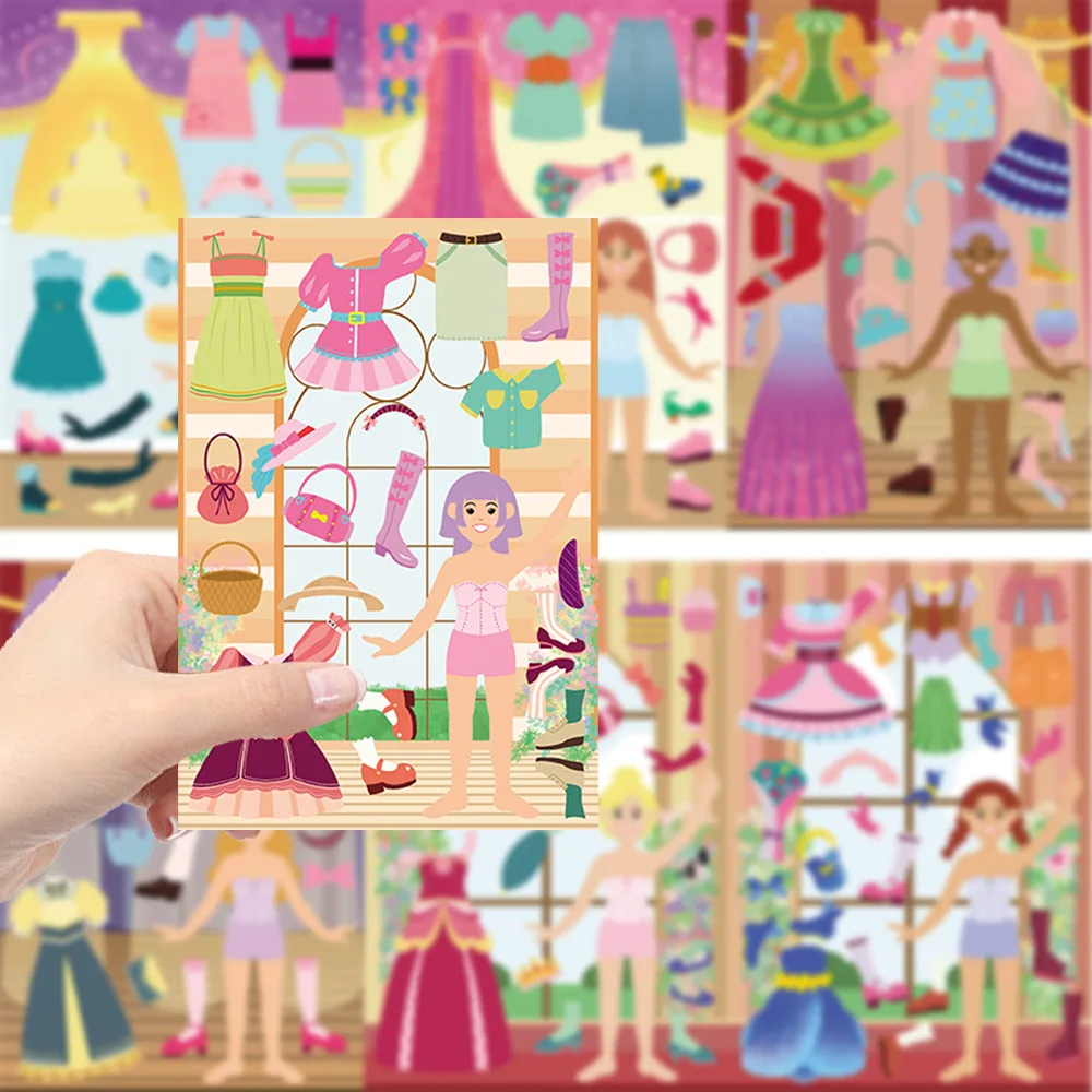 8 قطع/مجموعة من ملصقات الكولاج للفتيات، لوحة ملونة ممتعة، دفتر ملاحظات DIY، هاتف محمول، ملصقات حفلات تزيين الكمبيوتر المحمول