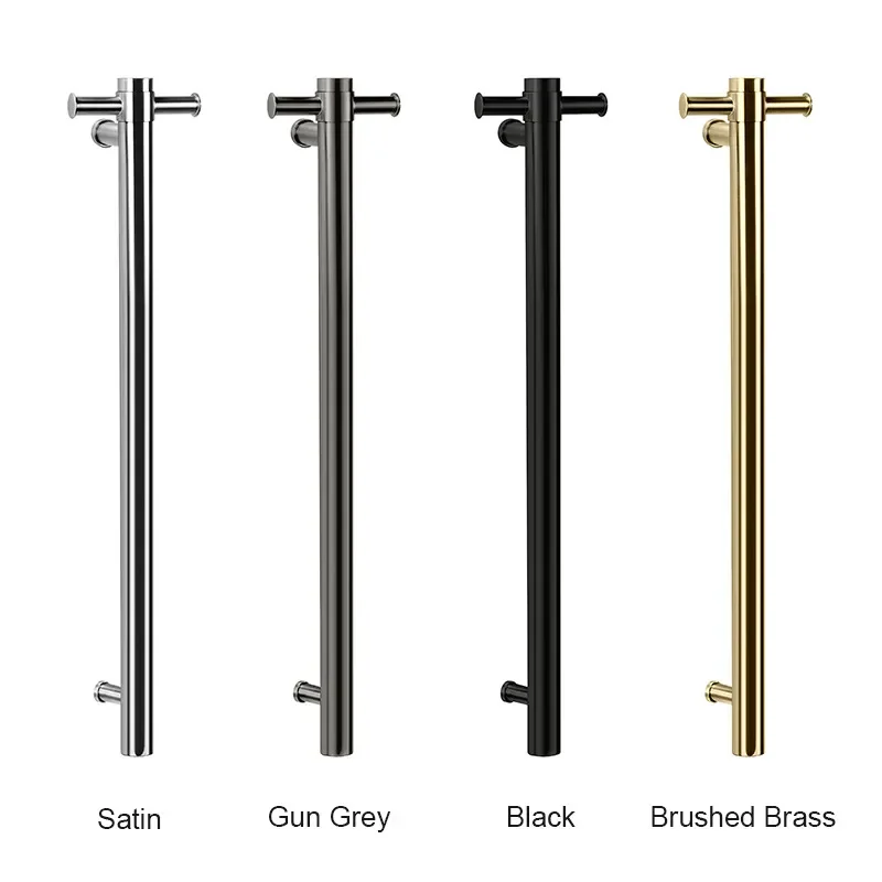 Smart Electric Towel Warmer Stainless Steel Heated Rail Bathroom Drying Rack Intelligent Heating Bar for Home Hotel Use Wall