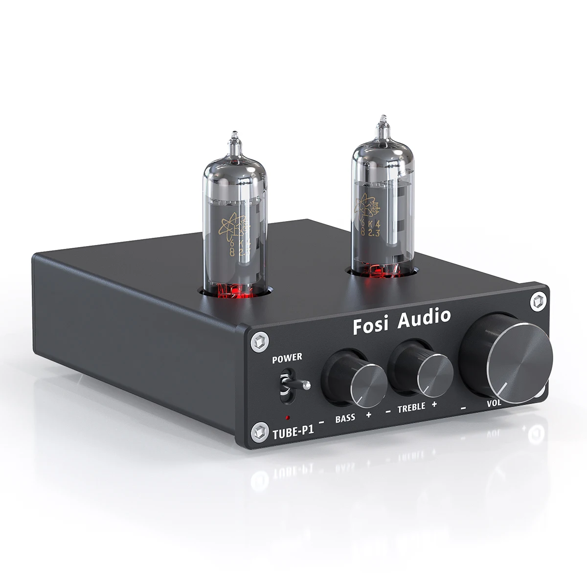 Fosi Audio P1 Tragbarer Kopfhörerverstärker Mini HiFi Stereo Audio-Verstärker mit Vakuumröhre und Geringem Erdungsgeräusch für Kopfhörer
