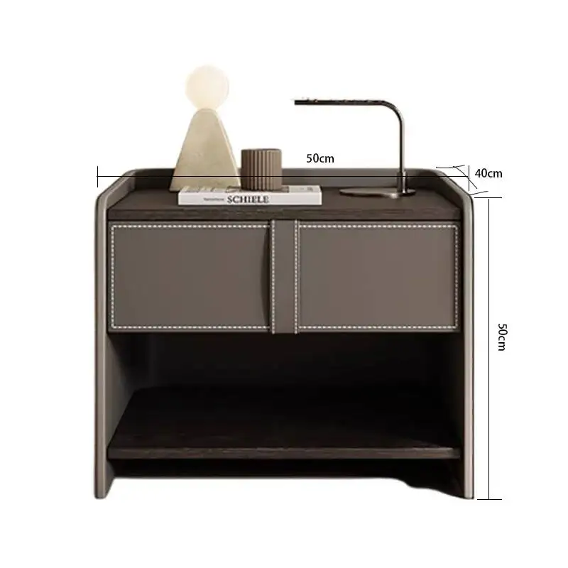 Mesitas de noche modernas con almacenamiento, cajones minimalistas, diseño de dormitorio, mesitas de noche clásicas italianas, muebles para el hogar Criado Mudo