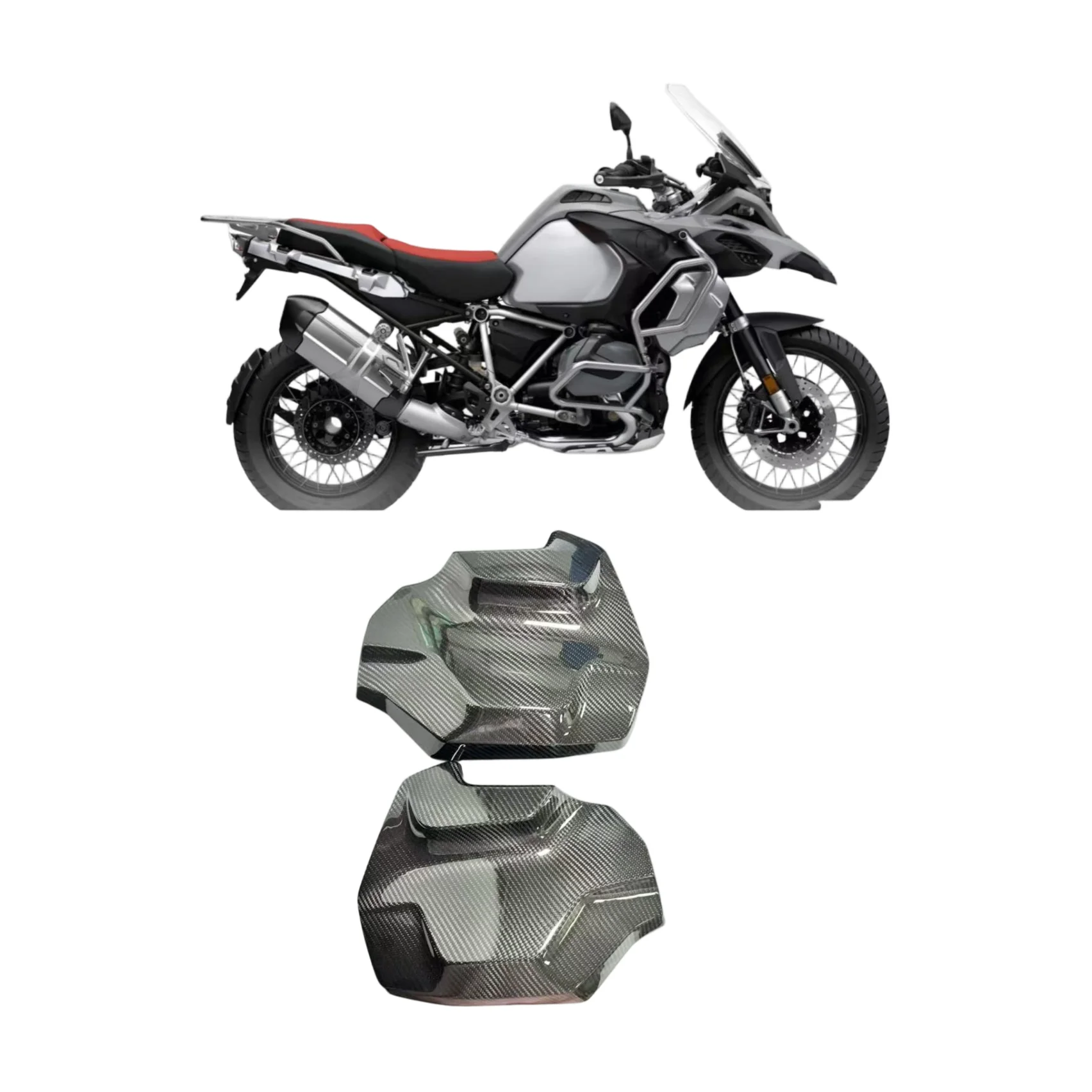 

For BMW R1250 GS Adventure R1250GS ADV Moto carbon fiber The side plate of the front radiator cover Accessories 2018-2025