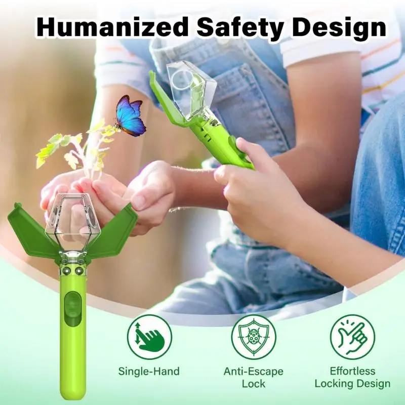 Children Insect Observation Viewer Toy with Clear Viewing Chamber, Magnifier Window, 2 Piece Nature Discovery Toy for Kids