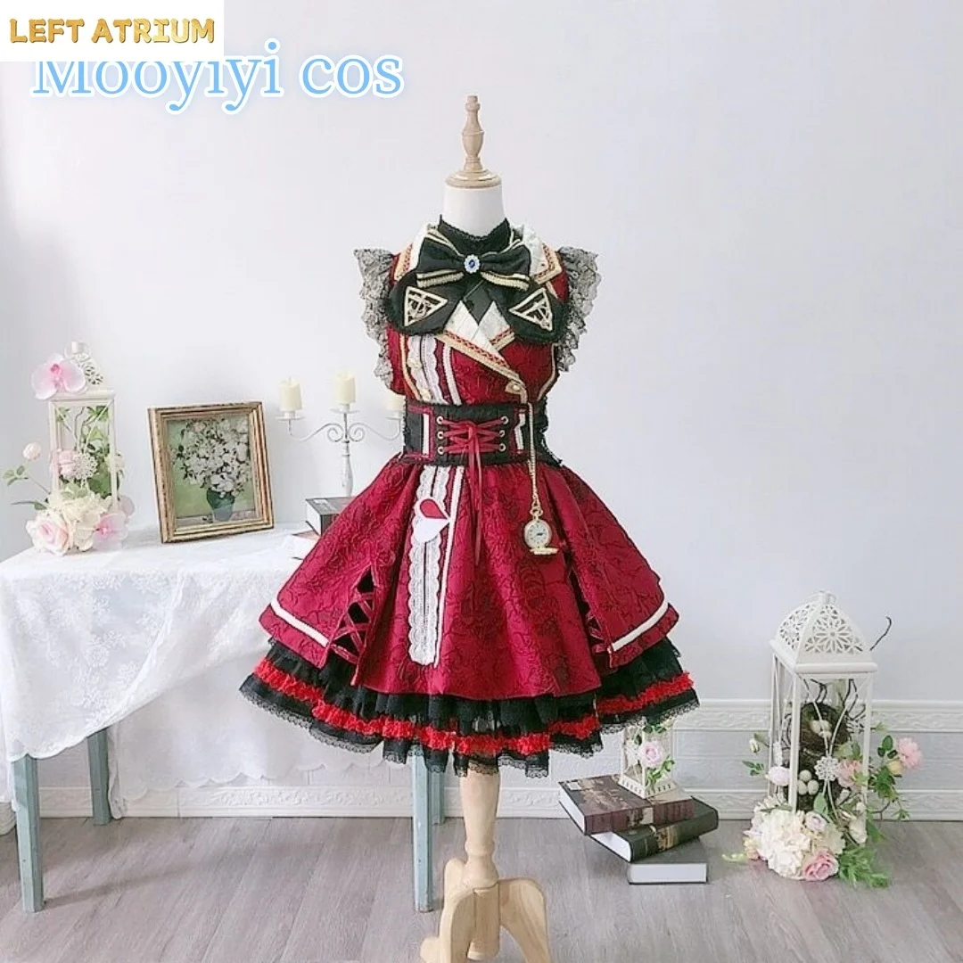 

Newly Houshou Marine Cosplay Costume Halloween Christmas Comic Game Costume High-end Customization Women Dress Red Lolita