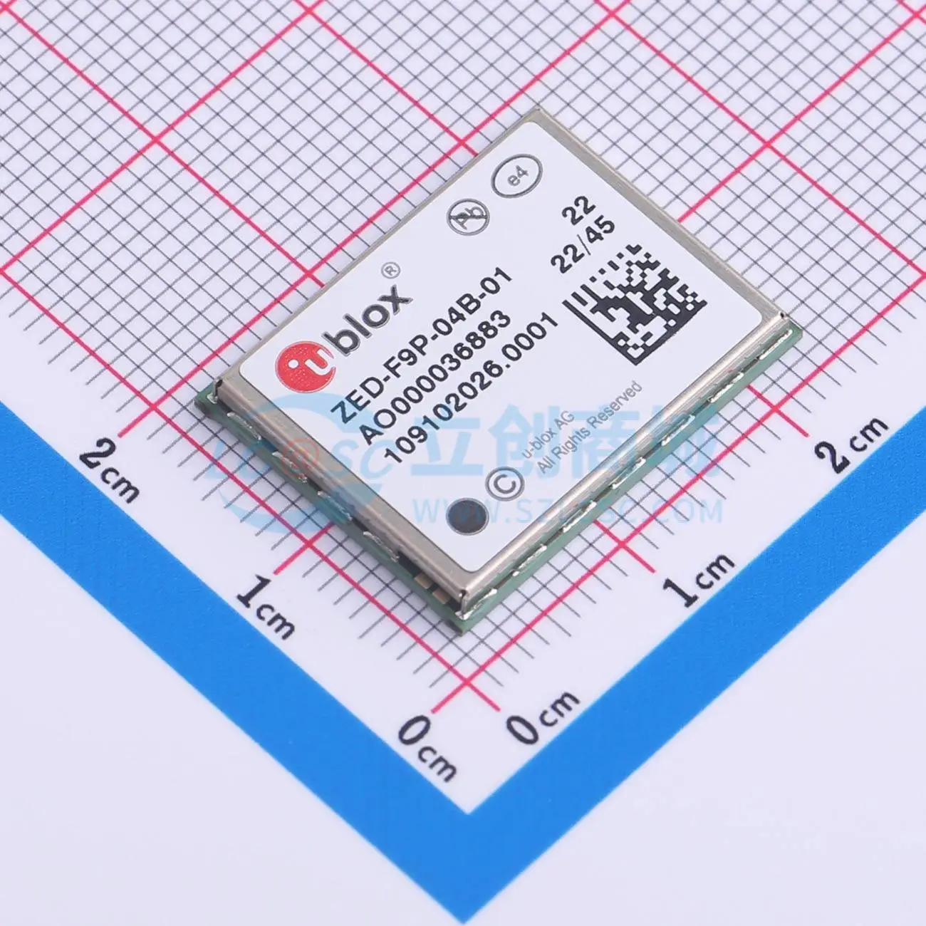 2pcs ZED-F9P-04B GNSS GPS Positioning Receiver Module for Embedded Control Systems C5120257