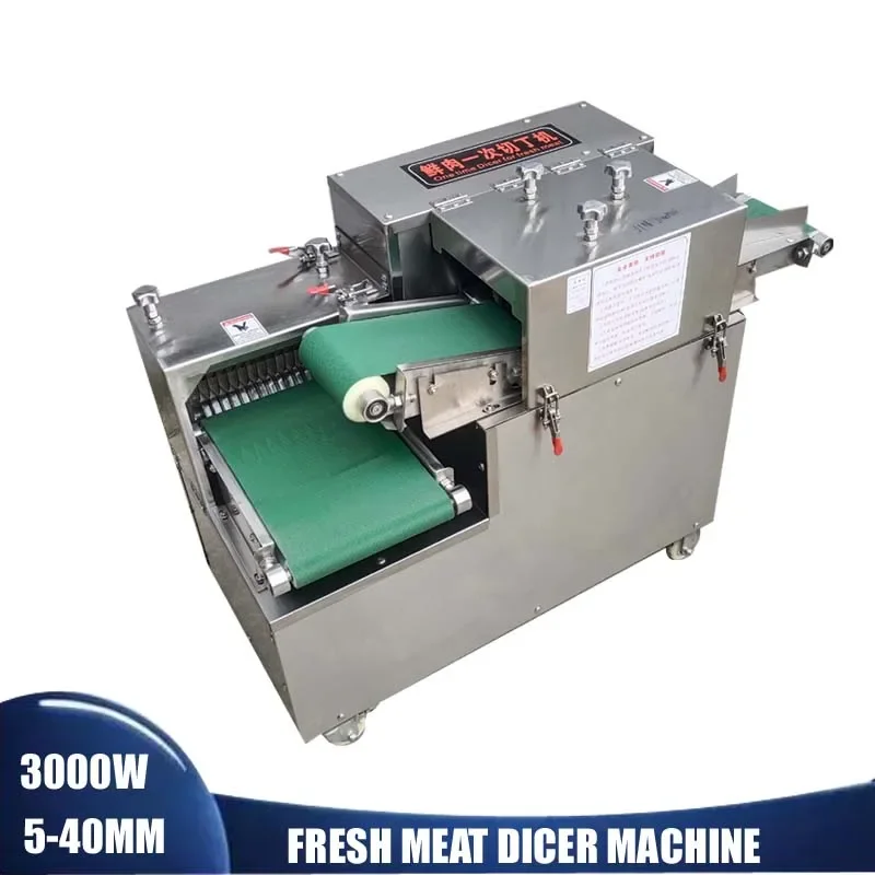 

Electric Meat Slicer 500kg/H Commercial Meat Cutter Stainless Steel Meat Slicer Shredded Diced machine 3000W 220V/110V