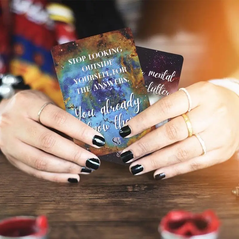 Fortune Telling Tarot Cards Cosmic Messages Oracle Cards Divination Tools Standard Tarot Decks for Board Game Fate Divination