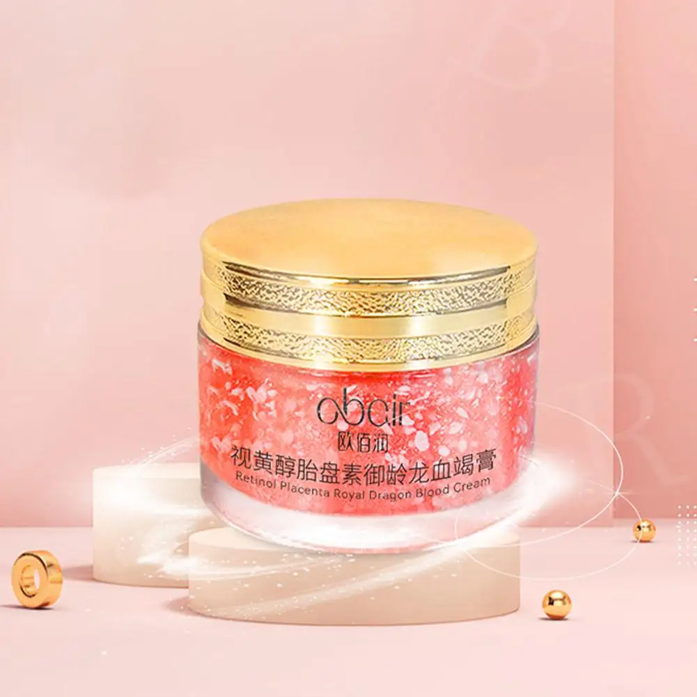 드래곤스 블러드 레티놀 태반 페이스 크림, 보습 및 영양 공급, 젊어지게 하는, 탄력 강화, 주름 방지 크림 피부용 T9C1