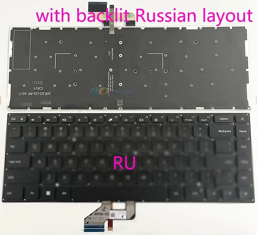 

Keyboard for XiaoMi RedmiBook 16 2024 2025 Z3725 with backlit Russian layout