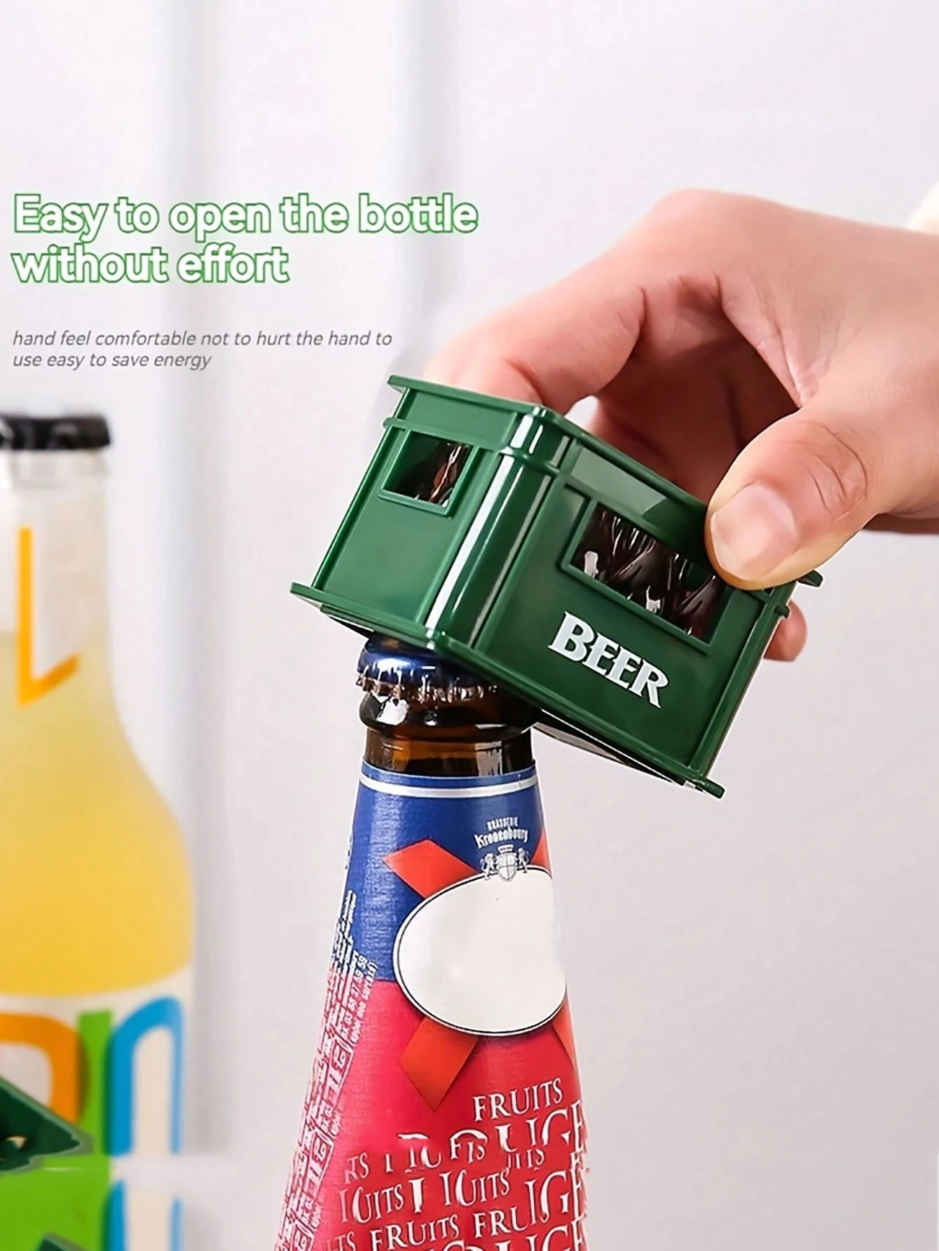 Beer Crate-Shaped Refrigerator Magnet Soda Bottle Opener Can Be Beer Bottle Opener Creative Beer Basket Design