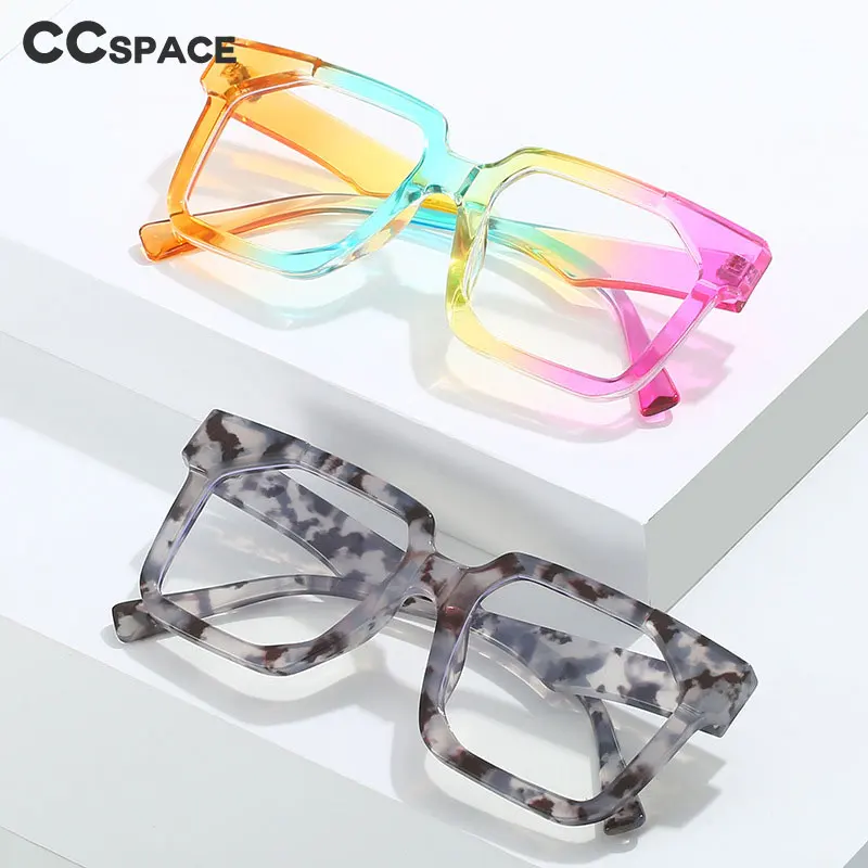 56358 Retro Square Plastic Spectacle Frame for Men Women Optical Eyeglasses Customized Prescription Glasses