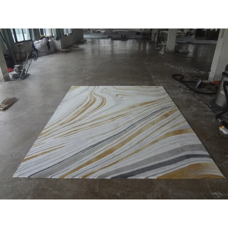 Moderne einfache chinesische gestreifte Tinte Malerei Modell Zimmer Villa Wohnzimmer Couchtisch Sofa Teppich