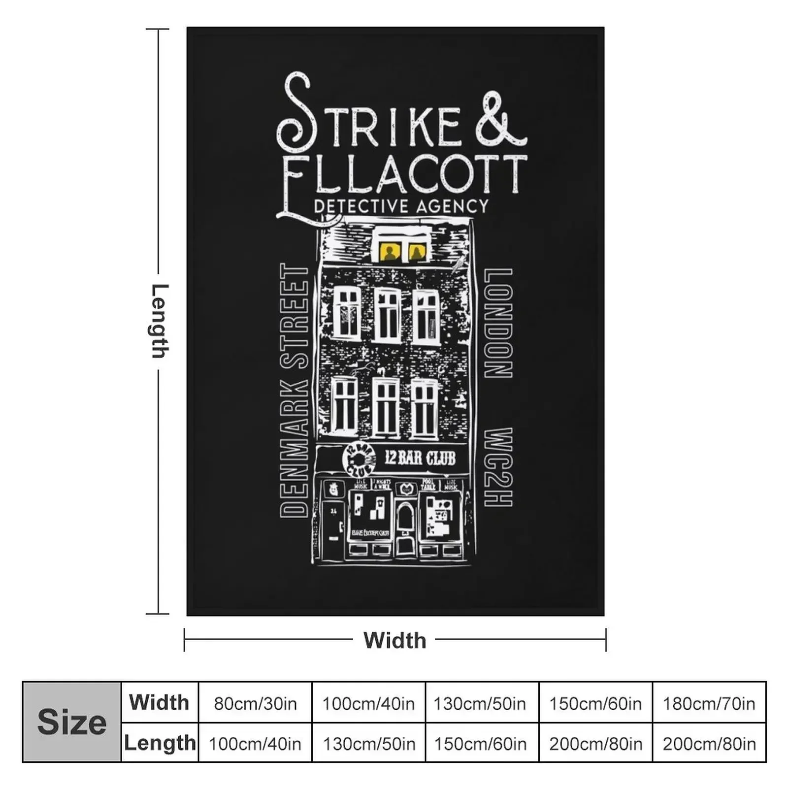 Cormoran Strike and Robin Ellacott Throw Blanket Soft Large Weighted Blankets