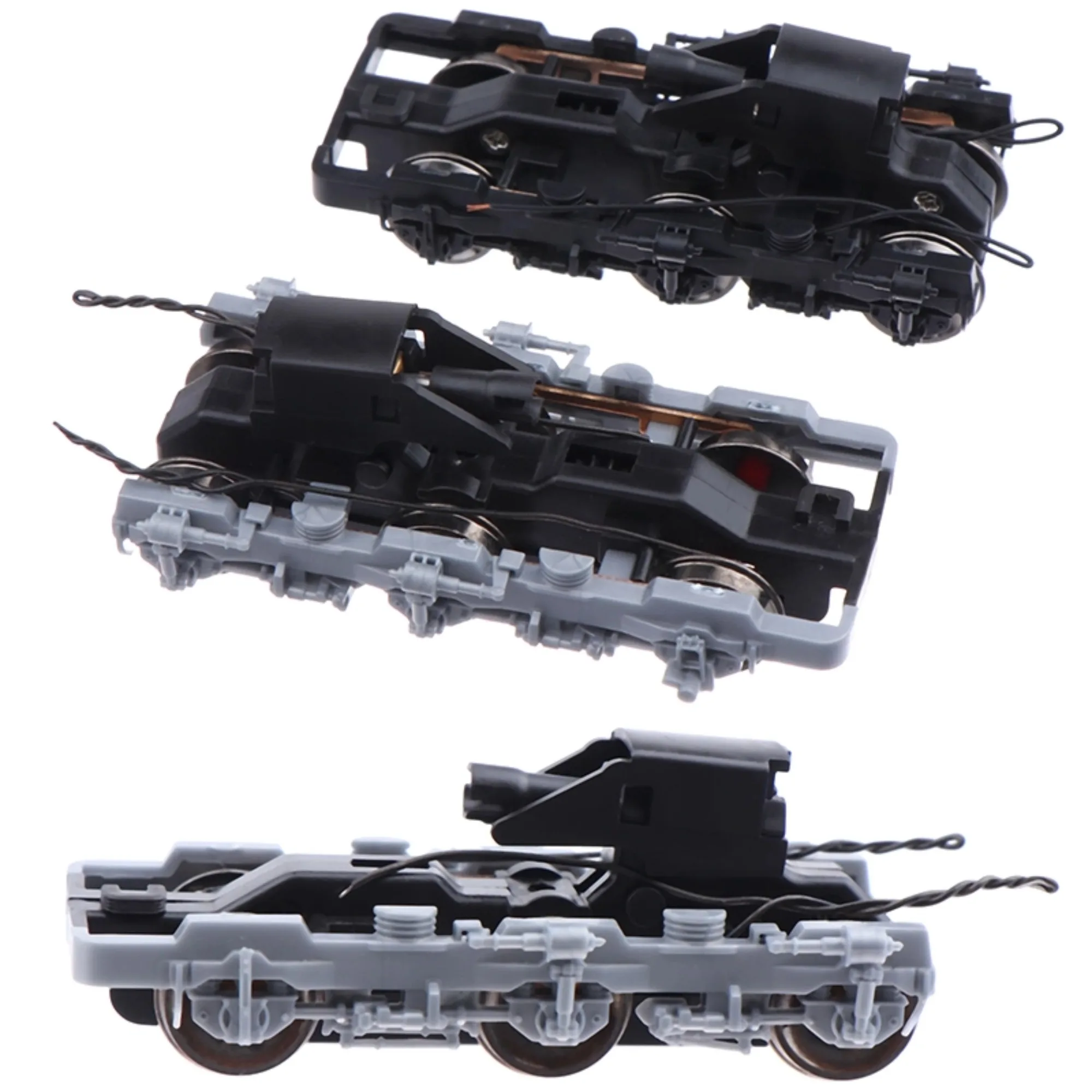

Black HO Scale 1:87 Undercarriage Bogie Model Railway Layout Accessories Electric Train Part Chassis DIY Diorama Landscape