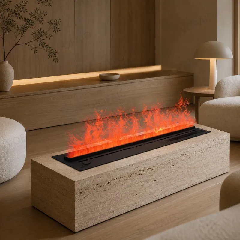 WOFAID Smart 3D Water Vapor Fireplace Mist Flame App Control Crackling Sound Electric Fireplace No Gas Wood 5 Year Warranty