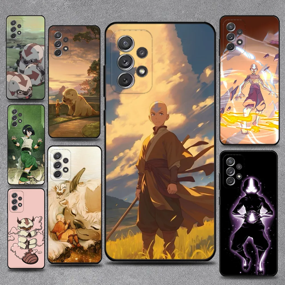 

A-Avatar Appa Yip Phone Case For Samsung S25,S24,S21,S22,S23,S30,Ultra,S20,Plus,Fe,Lite,Note,10,9,5G Black Cover