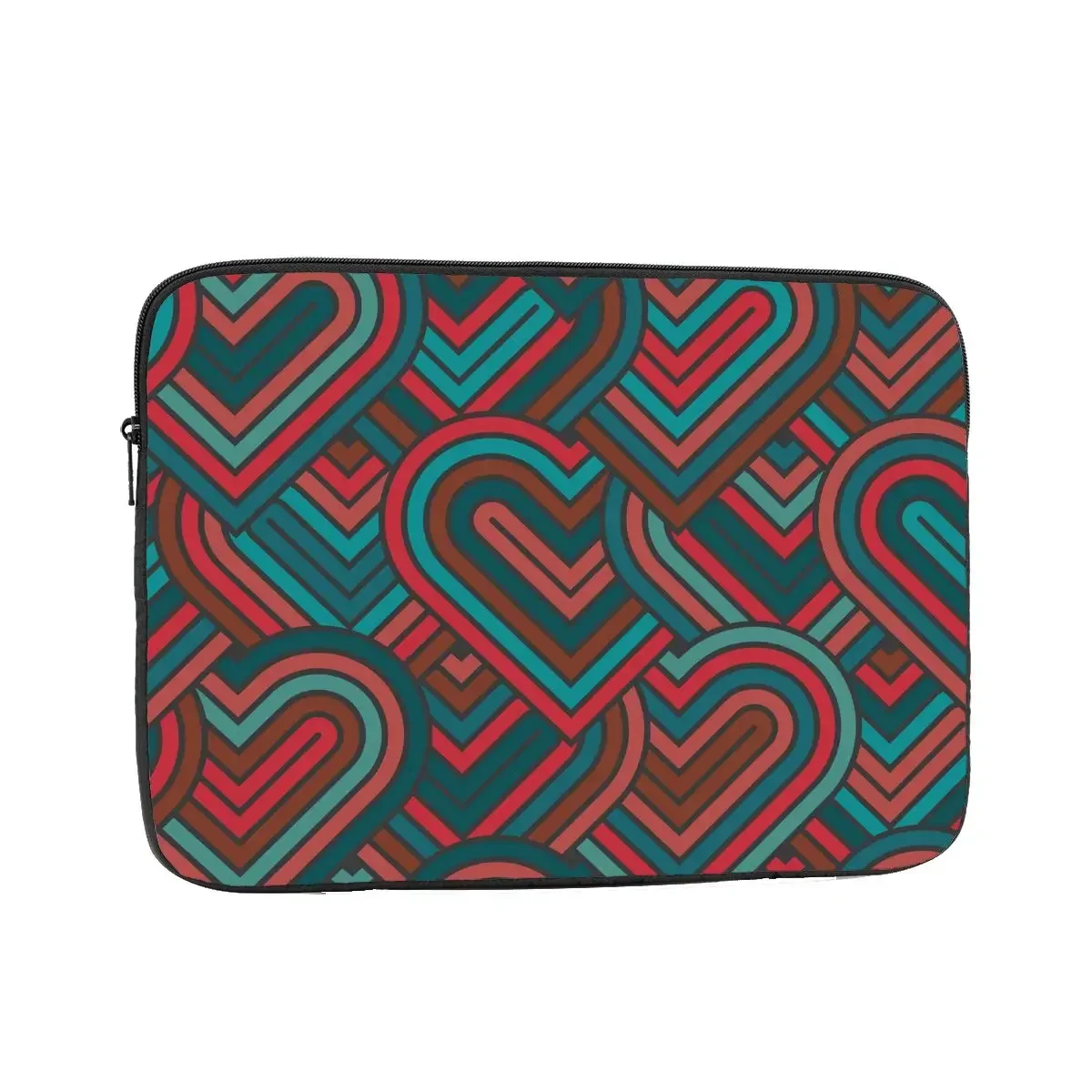 Heart Geometric Pattern Laptop Liner Sleeve 12 13 15 17 Inch Notebook Bag Case Computer Shockproof Case Bag